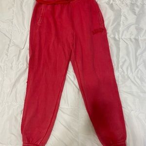 Aerie light red sweatpants S(short)